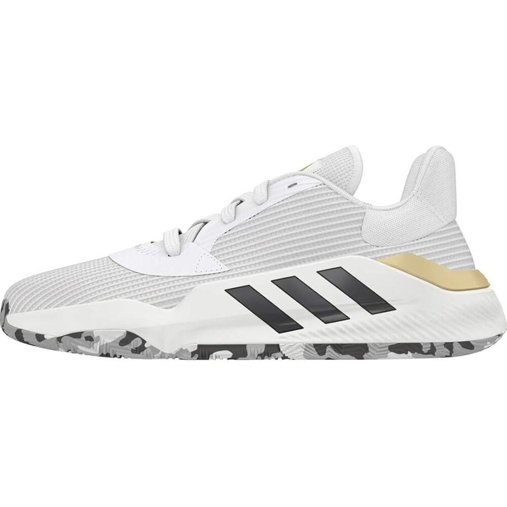 Size 8 - adidas Pro Bounce 2019 Low White Black Gold